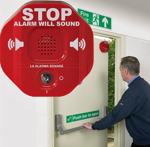 Un sistema de alarma que previene el uso no de las salidas de emergencia y puertas cortafuegos • CASADOMO