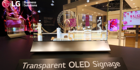 Pantallas transparentes, flexibles y sin bordes son la propuesta de LG para la señalización digital del futuro
