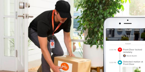 Sistema de entrega segura de paquetes en el hogar a través de la plataforma August Access