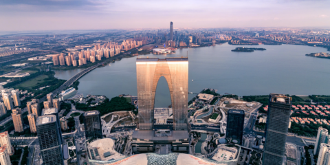 Cámaras Bosch HD velan por la seguridad en el Suzhou Center de Shanghai