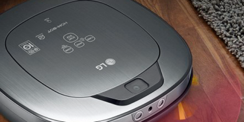 Hogar no solo limpio, sino también protegido, con el robot aspirador Hom-Bot de LG