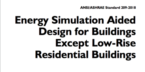 Nuevo estándar Ashrae 209-2018 para el diseño de edificios con simulación de consumo energético