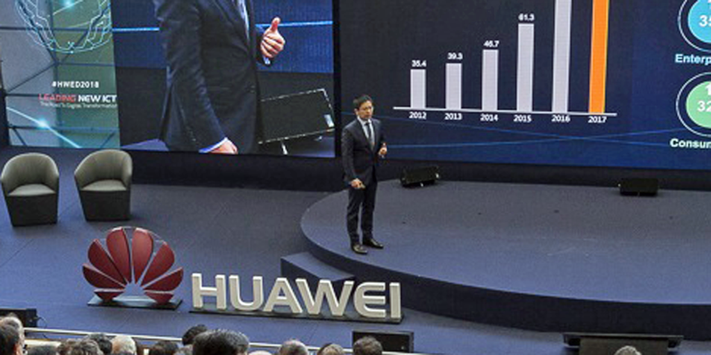 Tony Jin Yong, CEO de Huawei España, durante el Huawei Enterprise Day 2018