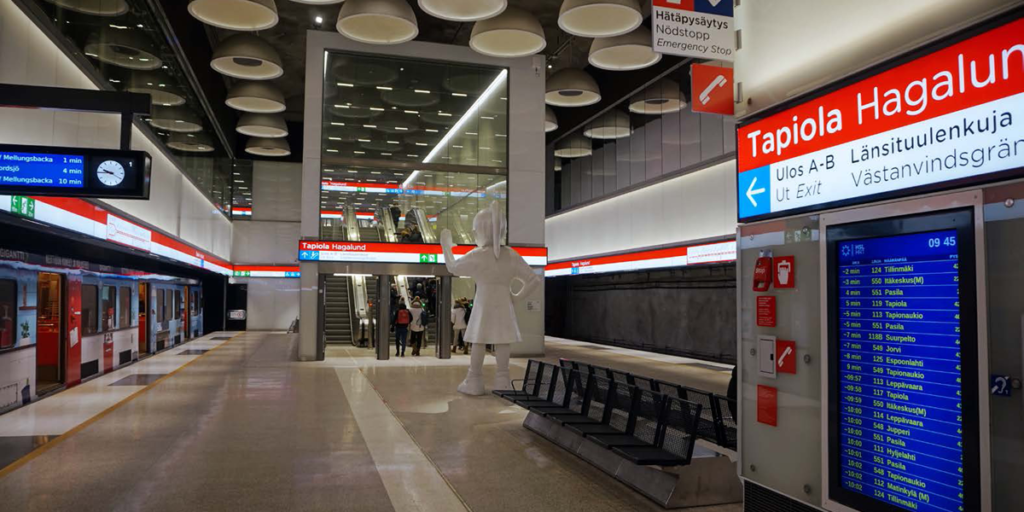 Metro de Helsinki dotado de megafonía y evacuación por voz de Bosch