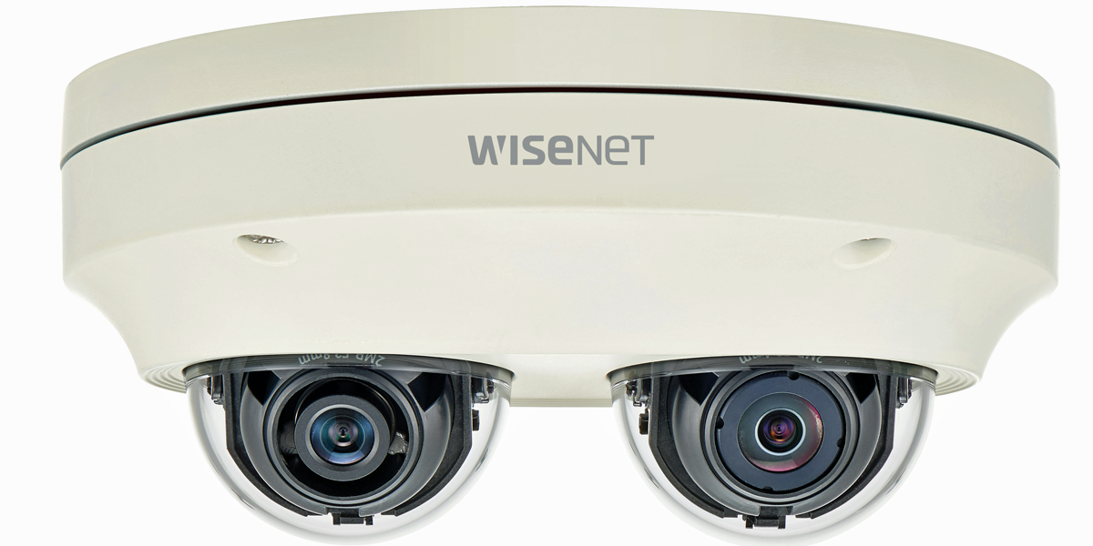 El último modelo Wisenet incorpora dos cámaras de vigilancia en una misma  unidad para mejorar la seguridad • CASADOMO