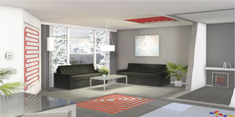 El sistema de superficies radiantes de Rehau ajusta la climatización en la vivienda optimizando el espacio