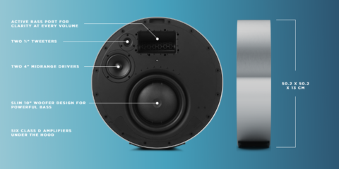 El altavoz inteligente Beosound Edge de Bang & Olufsen se activa con sensores de movimiento