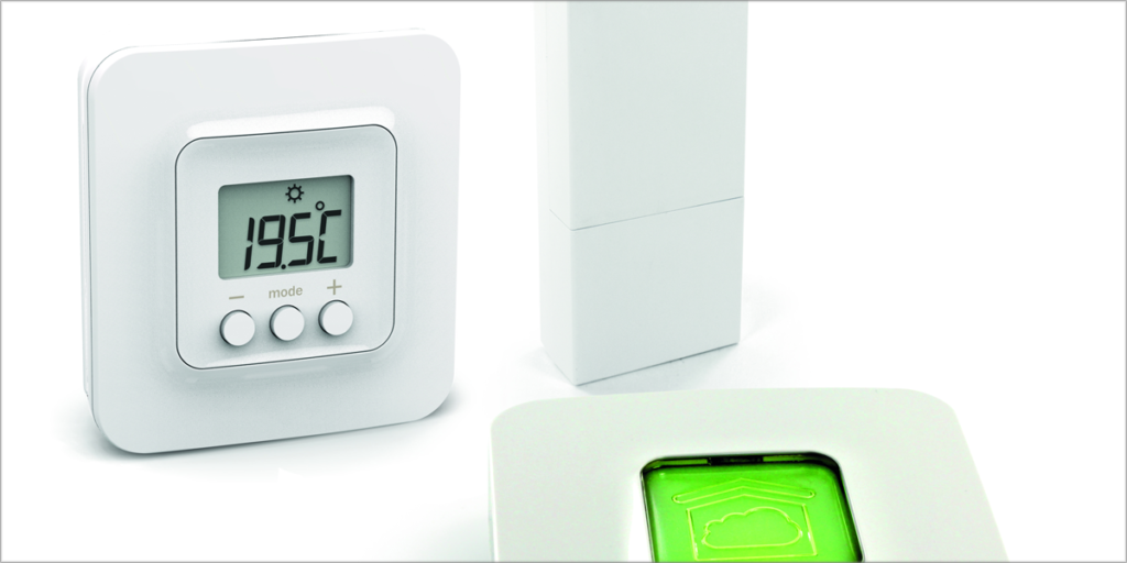 Los termostatos Tybox de Delta Dore pueden controlarse a través de la compañía para ahorrar energía.