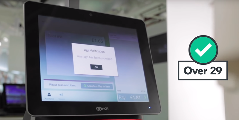 NCR y Yoti integran un sistema en los autoservicios para verificar la edad de los consumidores.