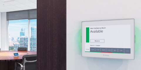 Extron Electronics ha lanzado su pantalla táctil TouchLink para reservar las salas de reuniones