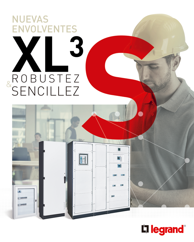 La gama XL3 S de cajas y armarios para componentes eléctricos cubren las necesidades de las edificaciones residenciales e industriales. 