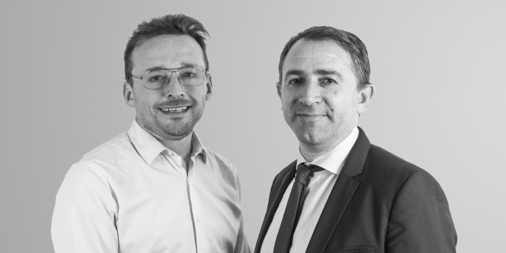 Fred Potter, fundador y CEO de Netatmo (izquierda) y Benoît Coquart, CEO de Legrand (derecha).