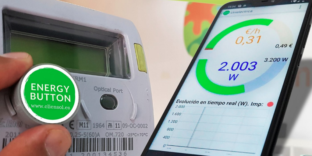 Energy Button monitoriza el consumo eléctrico y los datos son analizados en la aplicación Prime, a través de gráficas.