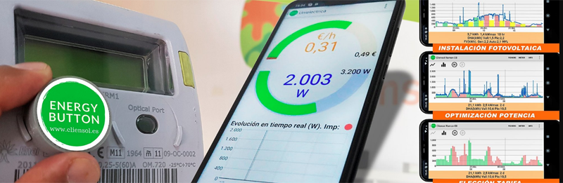 Energy Button monitoriza el consumo eléctrico y los datos son analizados en la aplicación Prime, a través de gráficas.