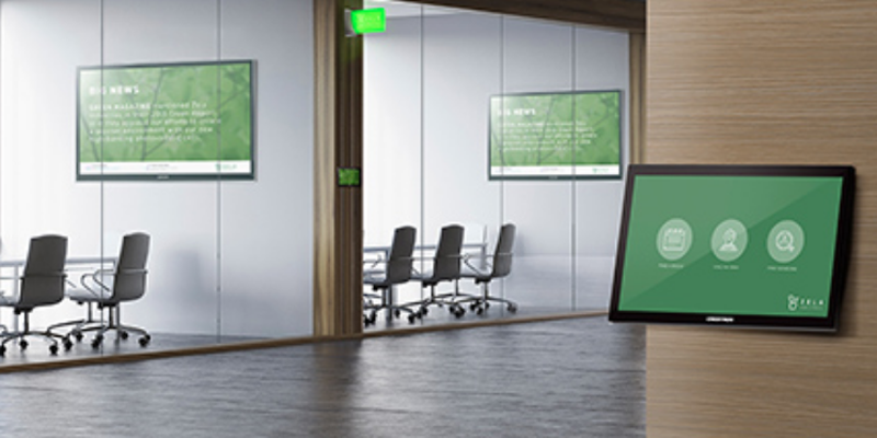 Las soluciones de Creston y AppSpace ofrecen una comunicación más fluida en los entornos de trabajo.