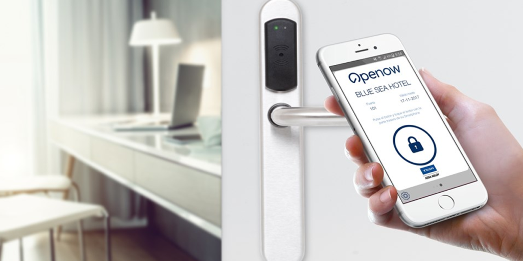Tesa Assa Abloy presenta en el HIP su nueva aplicación Openow para mejorar la gestión de llaves en los hoteles.