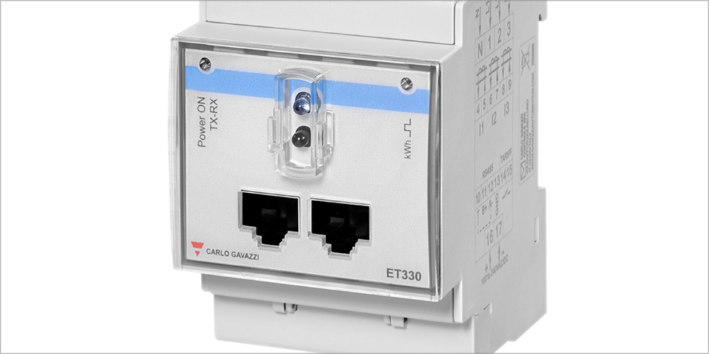 Con el transductor ET 330, los profesionales pueden monitorizar la energía de las instalaciones.