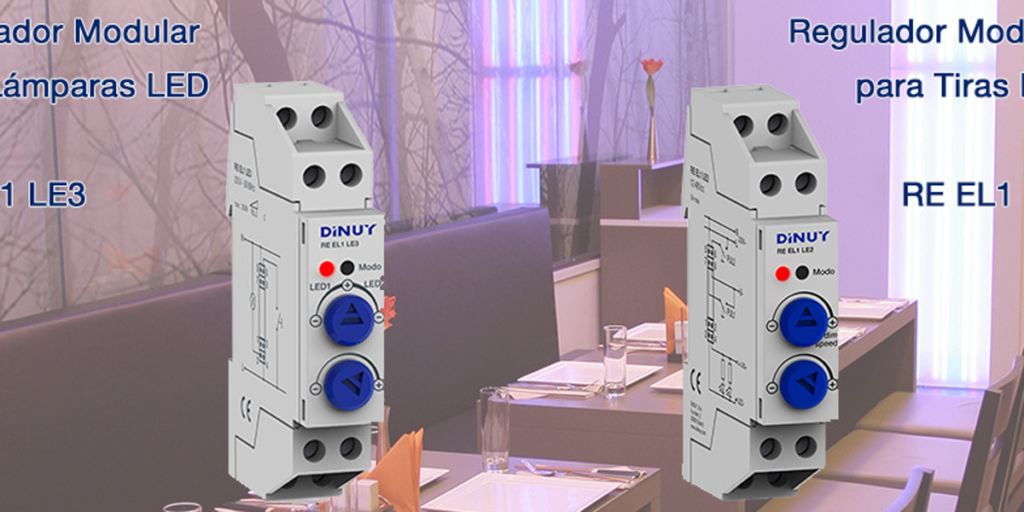 El regulador modulable de tiras Led RE EL1 LE2 controla la intensidad de la iluminación a través de la anchura de pulsos (PWM).