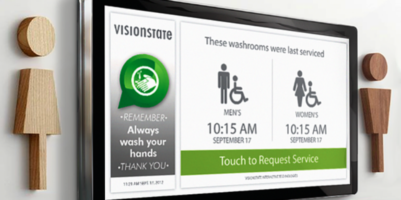 La monitorización de baños de Visionstate permite generar una visión global del estado de los lavabos y mejorar el servicio, al tiempo que se optimiza los recursos.