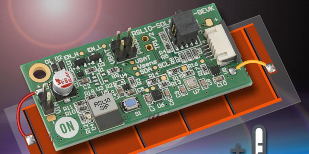 Los sensores RSL10 incorporan células solares para captar la energía de alrededor o la solar para alimentar al dispositivo IoT.