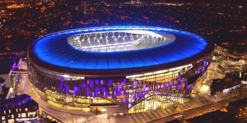 El estadio inglés Tottenham Hotspur, iluminado con las soluciones del Grupo Zumtobel