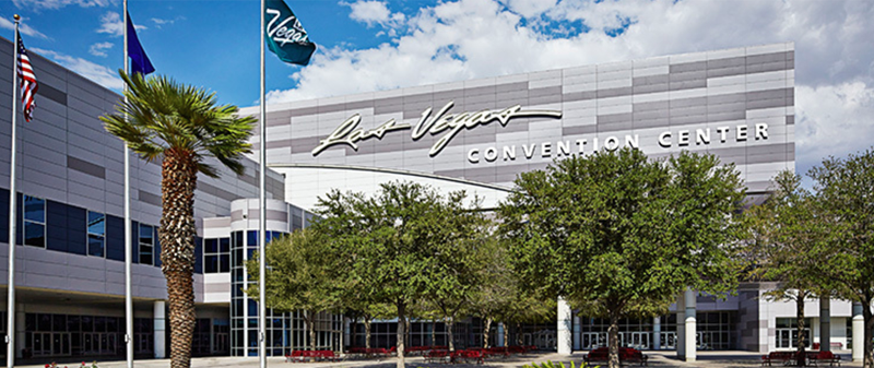Fachada del Centro de Convenciones de Las Vegas. 