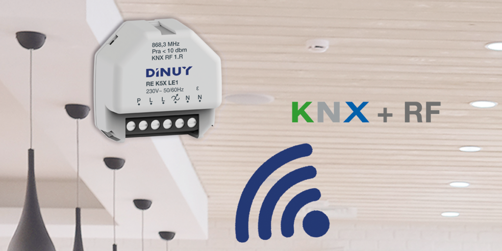 Dispositivo KNX de radiofrecuencia de Dinuy.