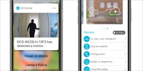 La nueva versión de la aplicación mydlink trae como novedad las notificaciones enriquecidas