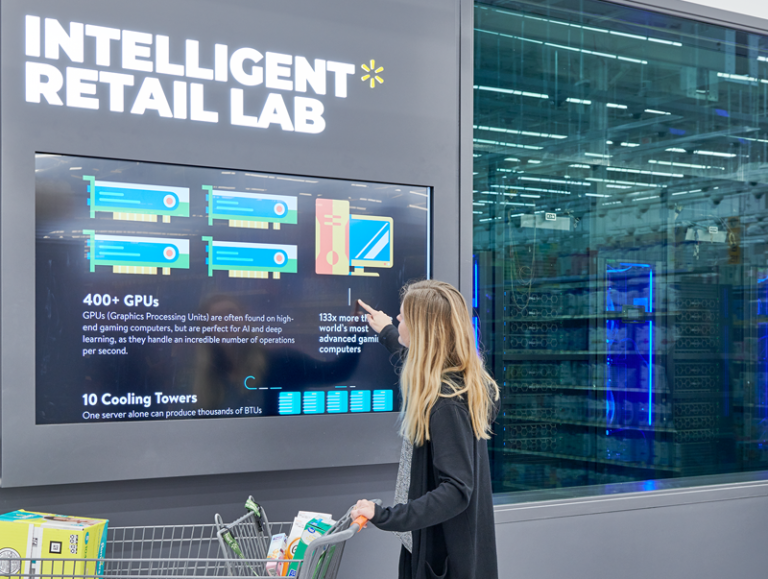 El supermercado inteligente de Walmart integra un laboratorio de IA