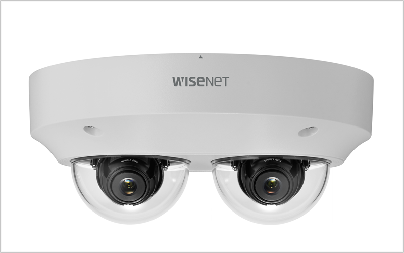 El último modelo Wisenet incorpora dos cámaras de vigilancia en una misma  unidad para mejorar la seguridad • CASADOMO