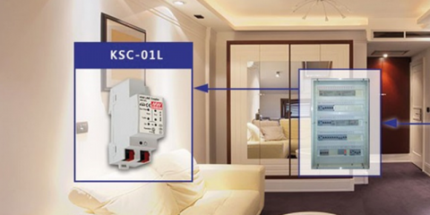 OLFER amplía su gama Mean Well con el acoplador de líneas y repetidor KNX-PT KSC-01L