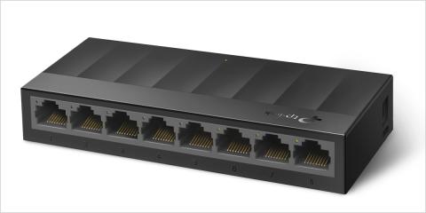 El switch no gestionable LS1008G dispone de la tecnología Green Ethernet para un menor consumo energético