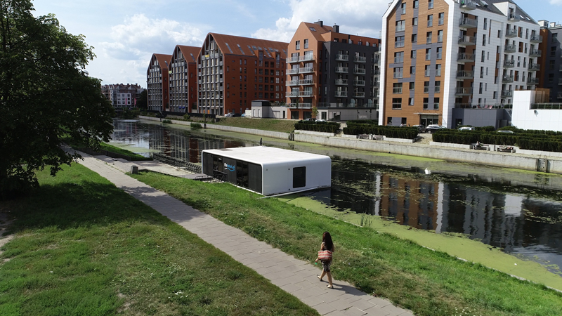 El apartamento flotante inteligente de ABB en Polonia. 