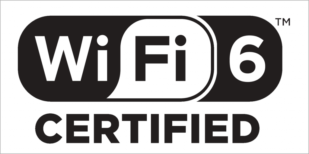 Logotipo de la certificación de Wi-FI 6.