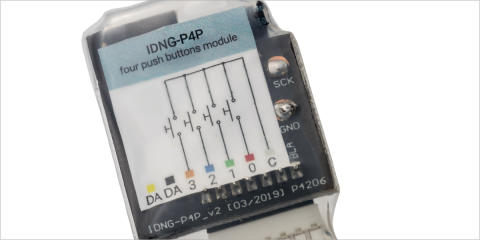 El módulo IDNG-P4P de Normagrup conecta cuatro pulsadores y es compatible con el sistema Normalink