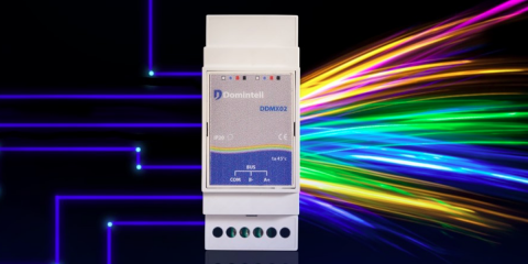 El módulo DDMX02 de Domintell permite el control de las luces de color sin alterar la tonalidad