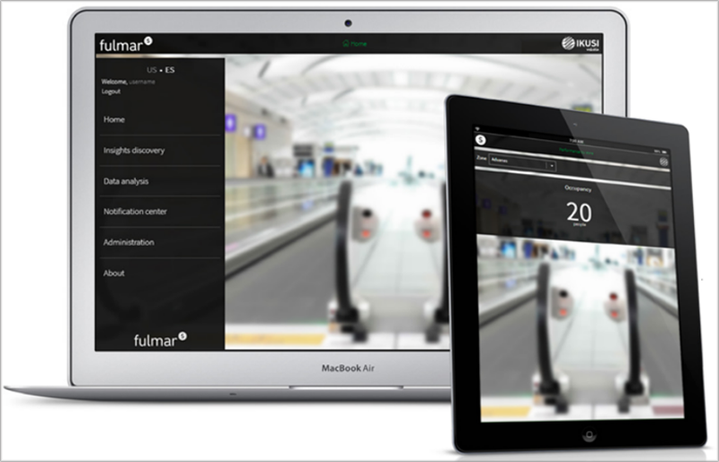 Aplicación Fulmar, desarrollada por Ikusi, para facilitar a los aeropuertos las tareas de seguimiento y monitorización de pasajeros.
