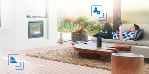 Los sistemas radiantes de climatización disponen de un termostato inteligente para el control de la temperatura