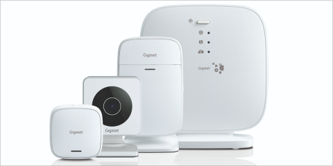 Un completo sistema de seguridad para el hogar compuesto por sensores, alarma y cámara de vigilancia