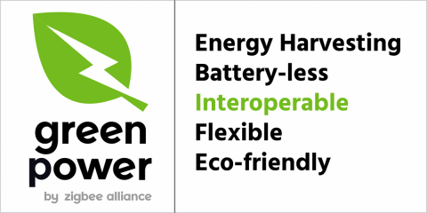 El nuevo logotipo Green Power de Zigbee Alliance autentifica a los dispositivos con recolección de energía