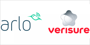 Logotipos de Arlo y Verisure.