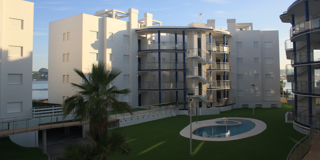 Las viviendas de la urbanización de Ibiza.