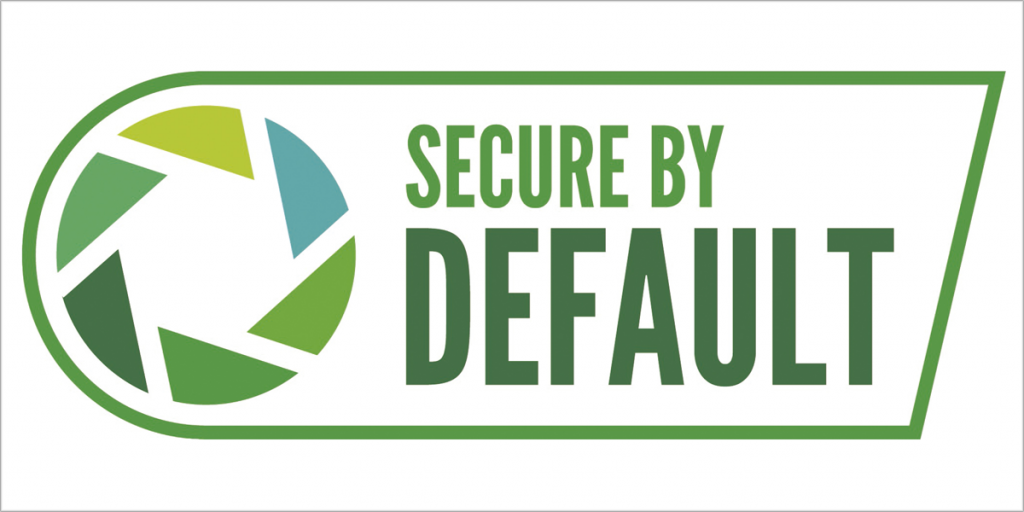 Logotipo de la certificación Secure by Default.