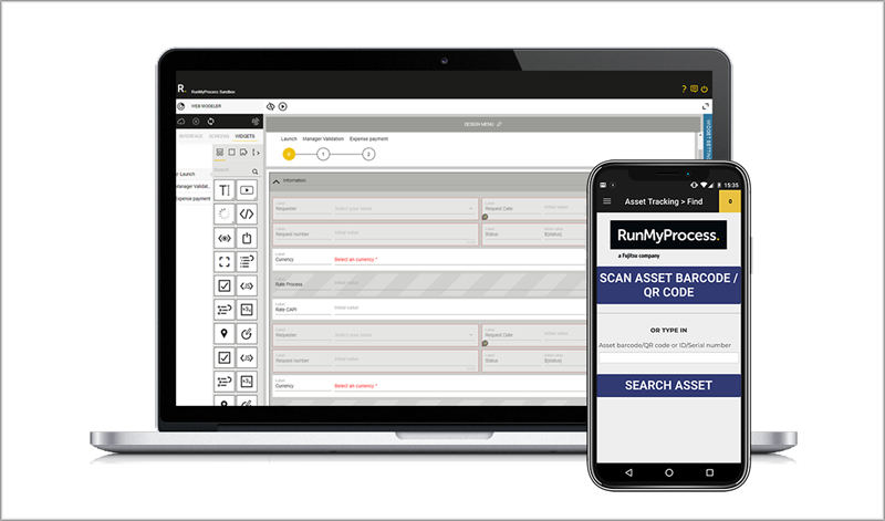 Plataforma RunMyBuilding de Fujitsu RunMyProcess.