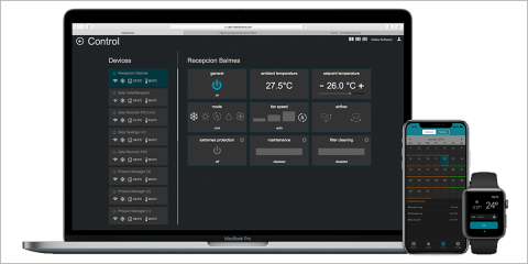 La solución IntesisHome facilita la gestión remota y centralizada de bombas de calor y aire acondicionado