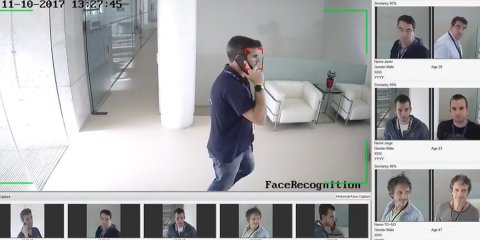 Sistema de reconocimiento facial con doble lente que genera una imagen 3D evitando los accesos fraudulentos