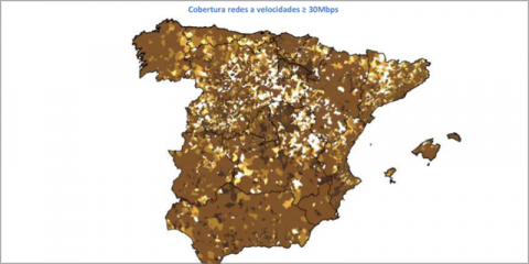 La cobertura de banda ancha alcanzó en 2019 al 94% de la población en España