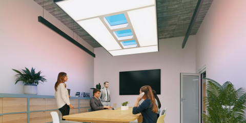 Signify desarrolla un sistema de iluminación para interiores que recrea la luz de una ventana
