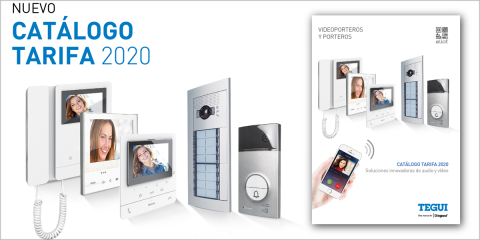 Disponible el catálogo de tarifas de porteros y videoporteros 2020 de Tegui