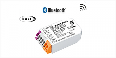 Zumtobel dispone de un equipo de control bluetooth para los pequeños sistemas DALI2